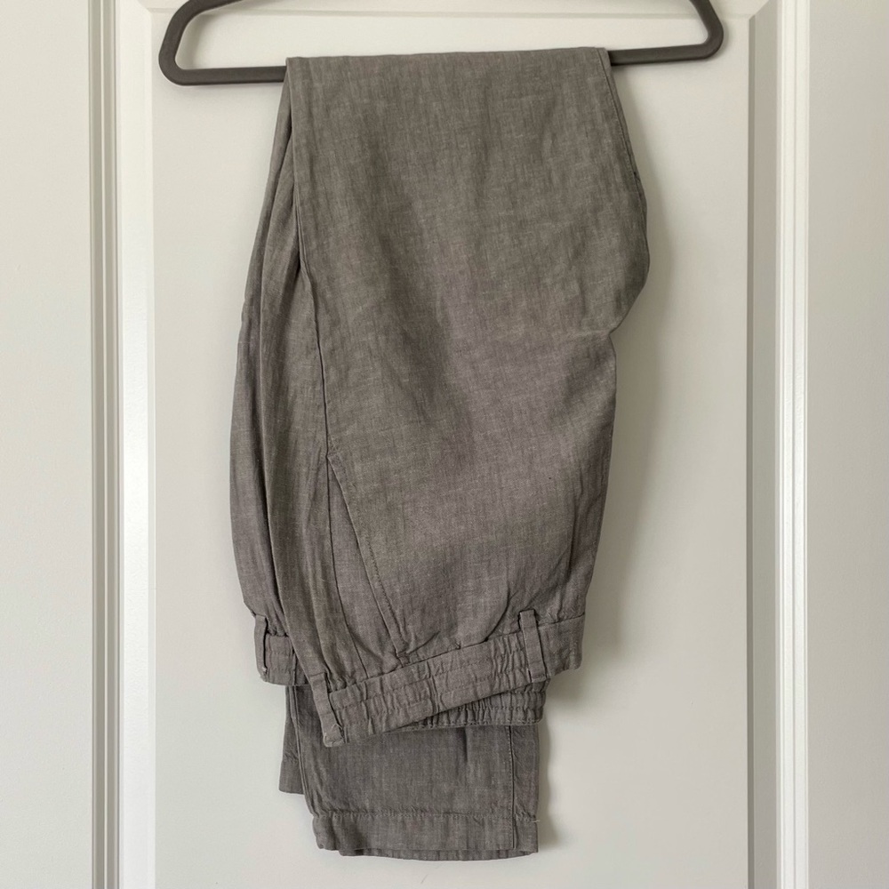 Banana Republic Linen Blend Mason Athletic-Tapered Pant